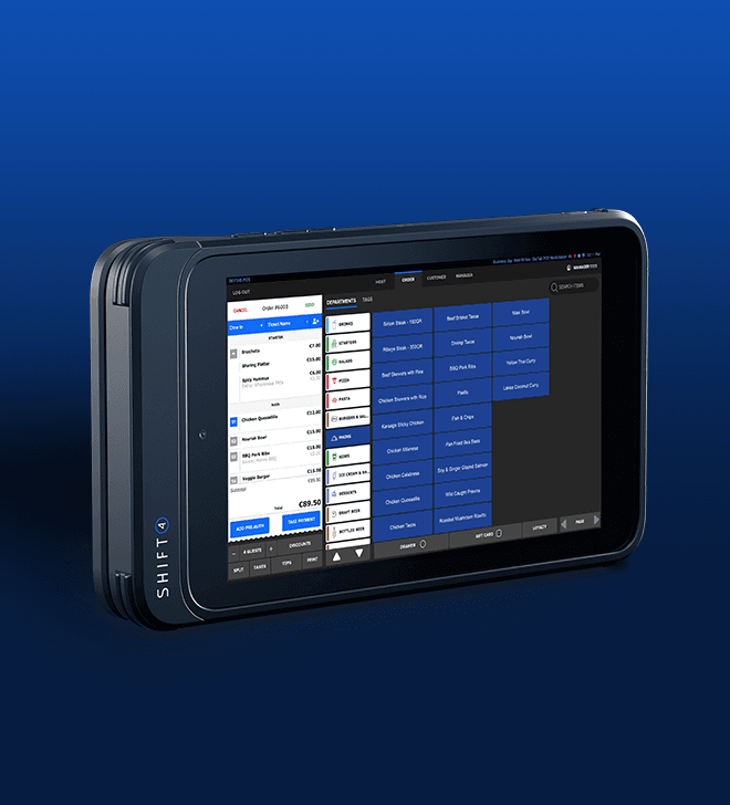 Shift4 tablet POS for counter service
